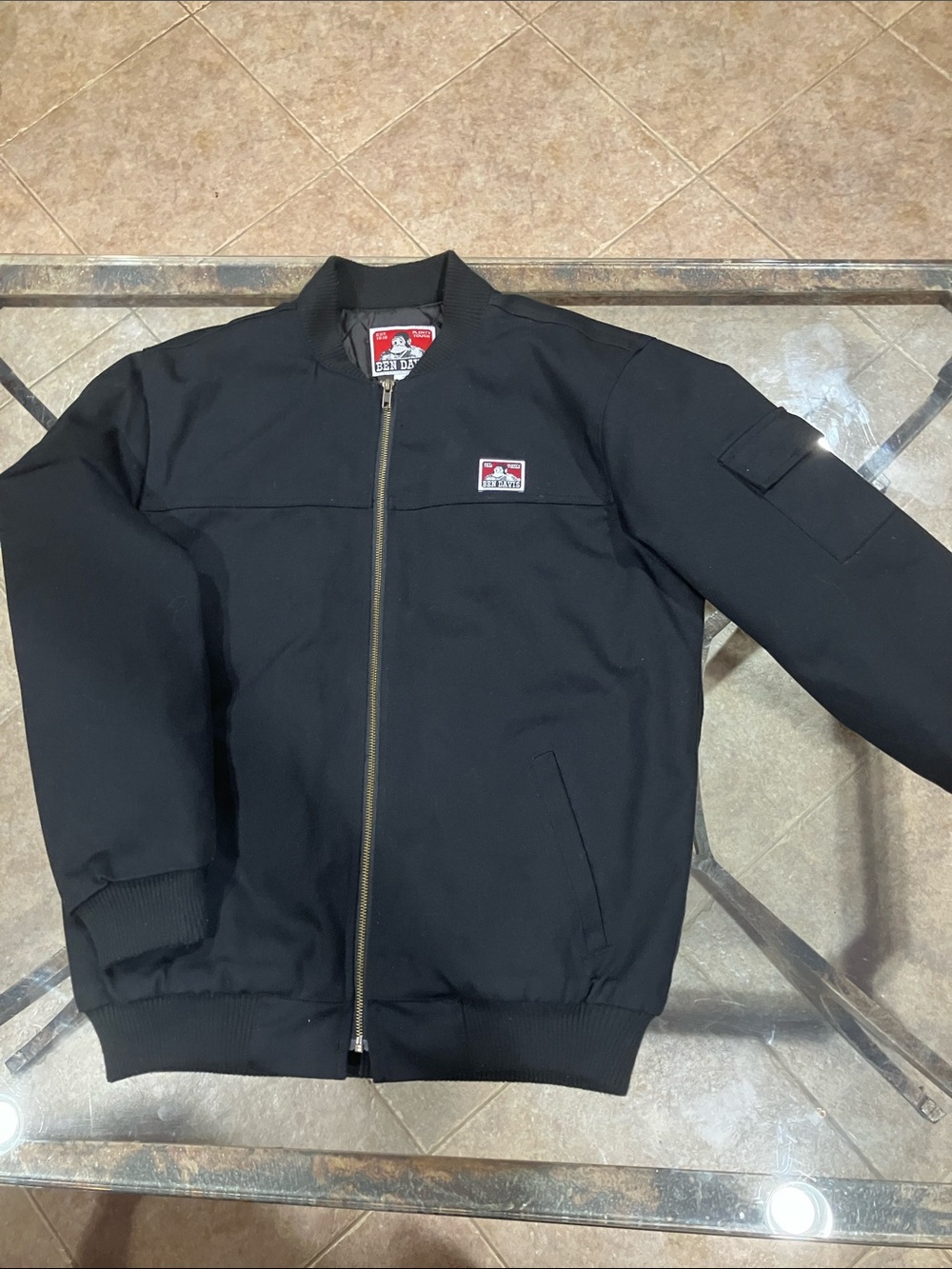 Ben Davis Black Zip-Up Bomber Jacket